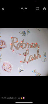 Wooden Name Sign - Coloured Personalised Nursery Decor.